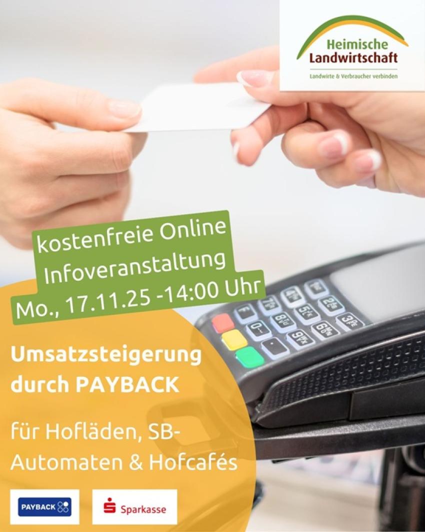 Kostenfreie Info-Veranstaltung: Mit Payback für Hofläden, SB-Automaten, Hofcafés und Co. zur Kundenbindung