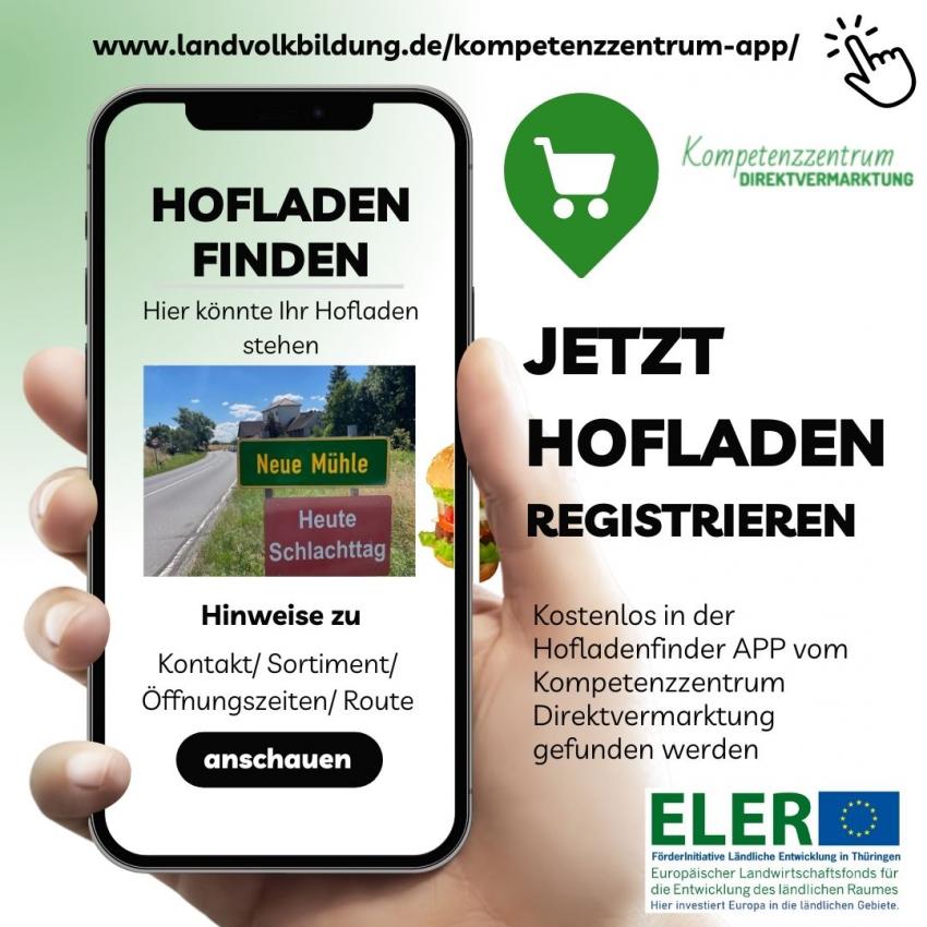 "Hofladenfinder App" für Thüringen: Jetzt noch registrieren!