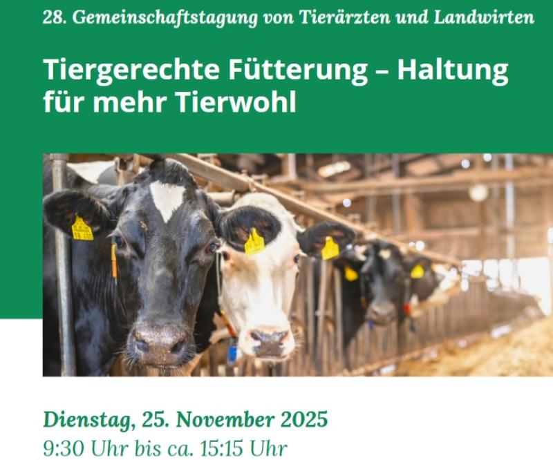 Medieneinladung: Gemeinschaftstagung von Landwirten und Tierärzten: Haltung für mehr Tierwohl